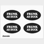 SNATER ALS EEND OVALE STICKER (Vel)