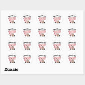Snaxolotl Axolotl Bubble Tea Lovers Sweet Animals Ronde Sticker (Vel)