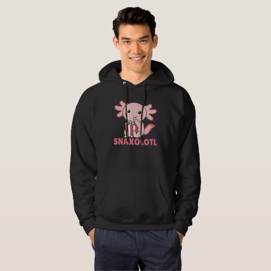 Snaxolotl Axolotl Lovers Sweet Animals Popcorn Hoodie (Voorkant volledig)