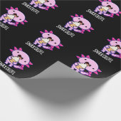 Snaxolotl Grappig Axolotl Pun Dark BG Cadeaupapier (Hoek)