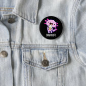 Snaxolotl Grappig Axolotl Pun Dark BG Ronde Button 5,7 Cm (In situ)