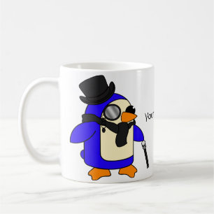 Snazzy Black Penguins Koffiemok