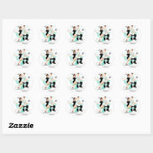Snazzy Couple Ronde Sticker (Vel)