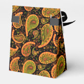 Snazzy Gold en Black Paisley Bedankdoosjes (Achterkant)