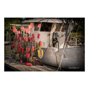 Sneads Ferry Crab Boat Perfect Poster