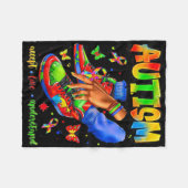 Sneaker Autisme Accepteer Liefde Begrijp Autisme B Fleece Deken (Voorkant (Horizontaal))