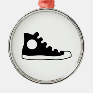 Sneaker hoog metalen ornament