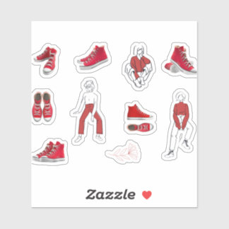 Sneaker Shoe Mode Footwear Pack Sticker