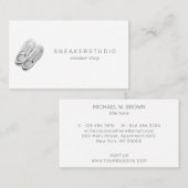 Sneaker Shoes Sport Grey Visitekaartje (Voorkant / Achterkant)