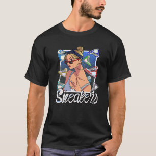 Sneakerhead Girl Sneakers Collector Shoes Lover T-shirt