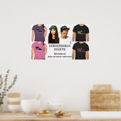 Sneakerhead Shirten Poster (Keuken)