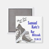 Sneakers bar/bat Mitzvah Magnet Magneet (Voorkant / Achterkant)