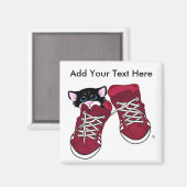 Sneakers de Kat Magneet (Voorkant / Achterkant)