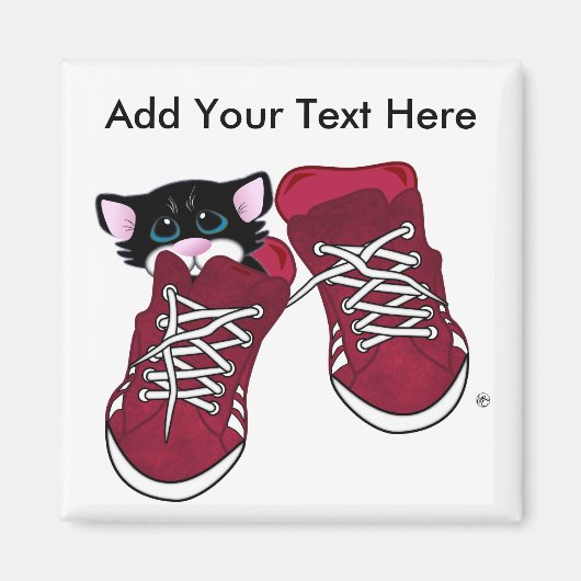 Sneakers de Kat Magneet (Voorkant)