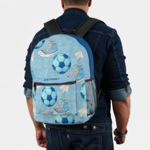 Sneakers en Football Terug naar school Bedrukte Rugzak