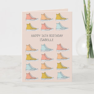 Sneakers met hoge bovenkant schoenenontwerp kaart