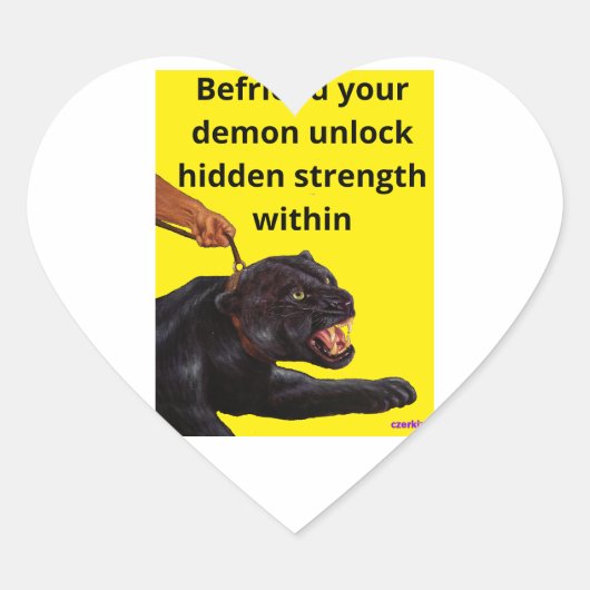 Sneakers van Hiker Hart Sticker (Voorkant)