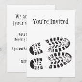 Sneakers zwart-witafdrukken kaart (Voorkant / Achterkant)