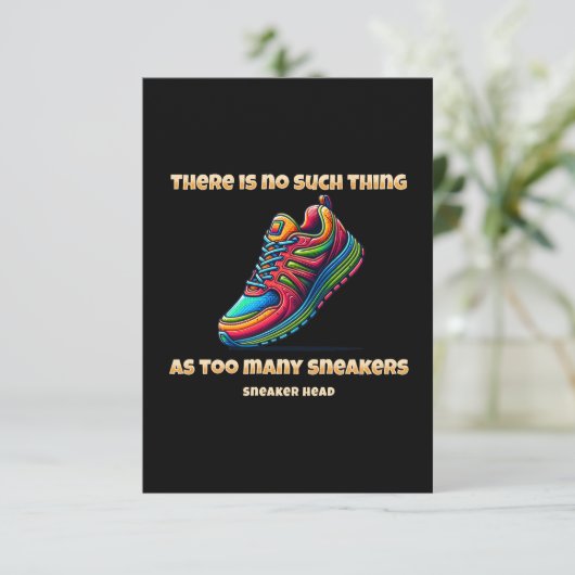 Sneakkop Bedankkaart (Staand voorkant)