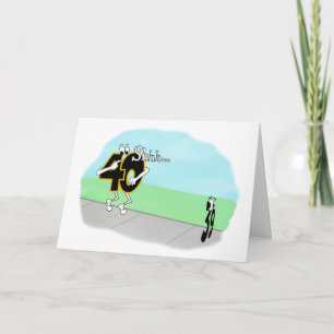 SNEAKY 40E VERJAARDAG KAART