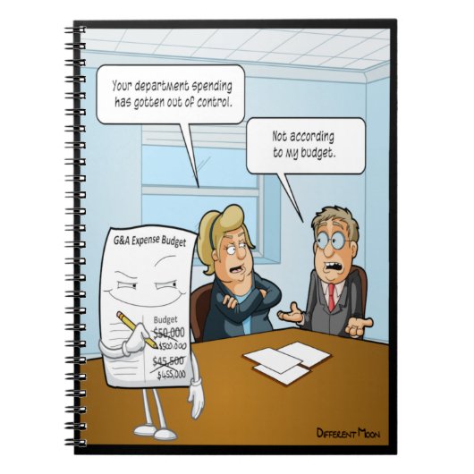 Sneaky Budget Funny Notitieboek (Voorkant)