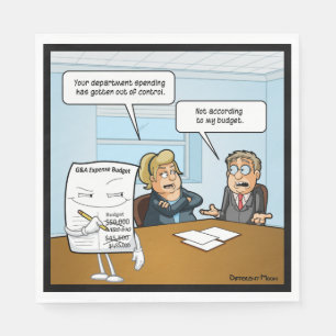 Sneaky Budget Funny Party Napkins Servet