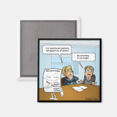 Sneaky Budget Funny Square Magnet Magneet (Voorkant / Achterkant)