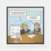 Sneaky Budget Grappige Party Servetten (Voorkant)