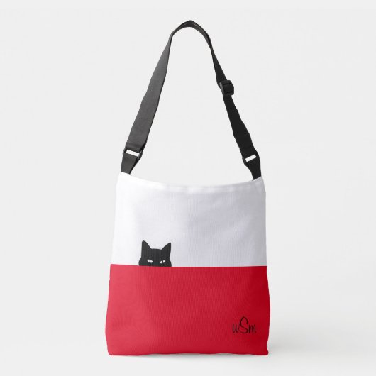 Sneaky Cat Crossbody Bag Crossbody Tas (Voorkant)