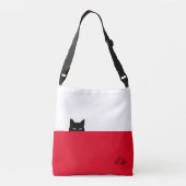 Sneaky Cat Crossbody Bag Tas (Achterkant)