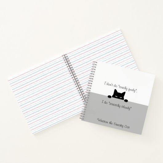 Sneaky Cat Touchy Feely Carnet (Intérieur)