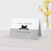 Sneaky Cat Touchy Feely-kaart Kaart (Gele Bloem)