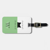 Sneaky Cat Where's Sage Pet Carrier Label Bagagelabel (Voorkant horizontaal)