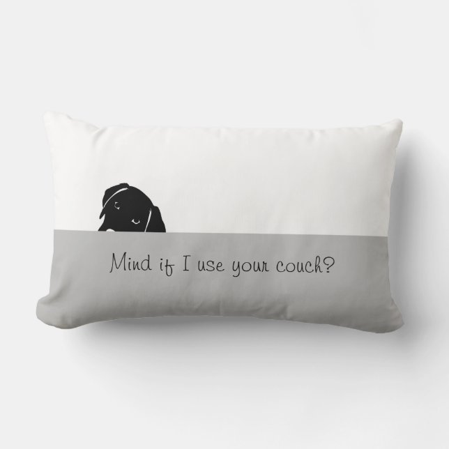 Sneaky Dog Mind als ik Couch Sierkussen gebruik Kussen (Voorkant)