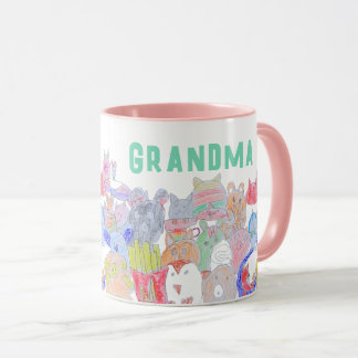 Sneaky Fox Kinder Cartoon Tekening voor Kinderen Mok