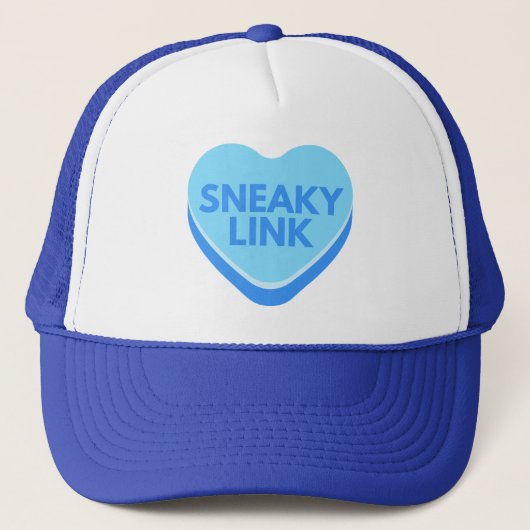 Sneaky Link Funny Valentijn Conversation Heart Trucker Pet (Voorkant)