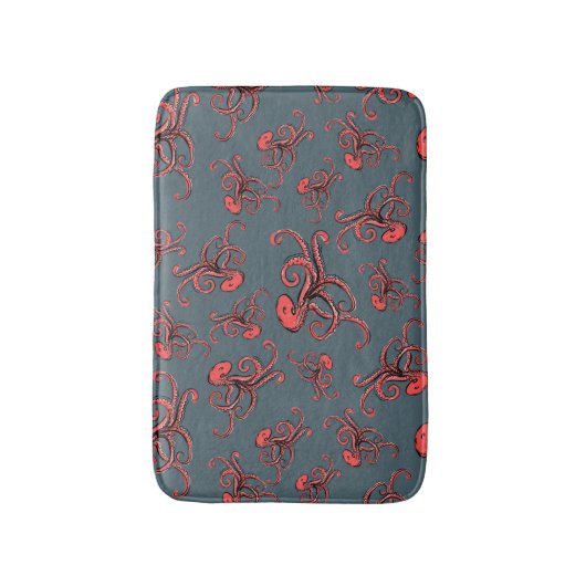 Sneaky Octopus Pattern Badmat (Voorkant Verticaal)