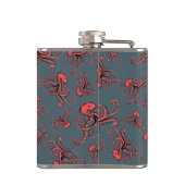 Sneaky Octopus Pattern Heupfles (Achterkant)