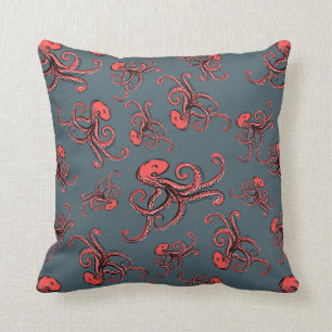 Sneaky Octopus Pattern Kussen
