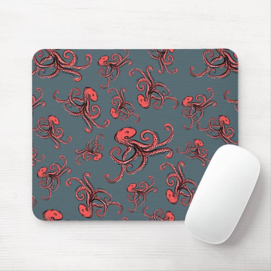 Sneaky Octopus Pattern Muismat (Met muis)