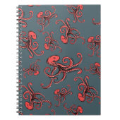 Sneaky Octopus Pattern Notitieboek (Voorkant)