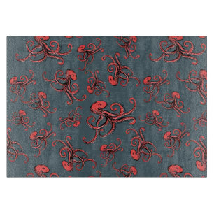 Sneaky Octopus Pattern Snijplank