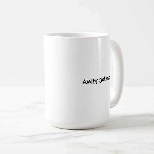 Sneaky santa in Christmas hat Koffiemok (Voorkant rechts)