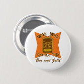 Sneaky Tiki Bar en Grill Buttonnen Ronde Button 5,7 Cm (Voorkant /achterkant)