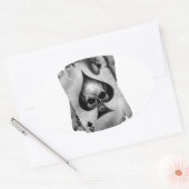 Snede Schaal Ovale Sticker (Envelop)