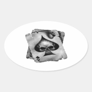 Snede Schaal Ovale Sticker