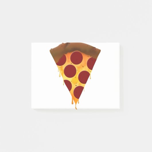 snede van peperoni pizza post-it® notes (Voorkant)