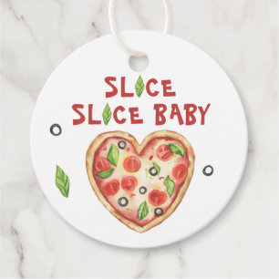 snee baby pizza - waterverf baby shower bedankjes labels