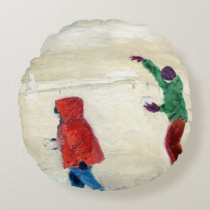 Sneeuw! 2014 rond kussen