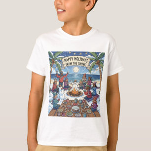 Sneeuw aan de kust t-shirt